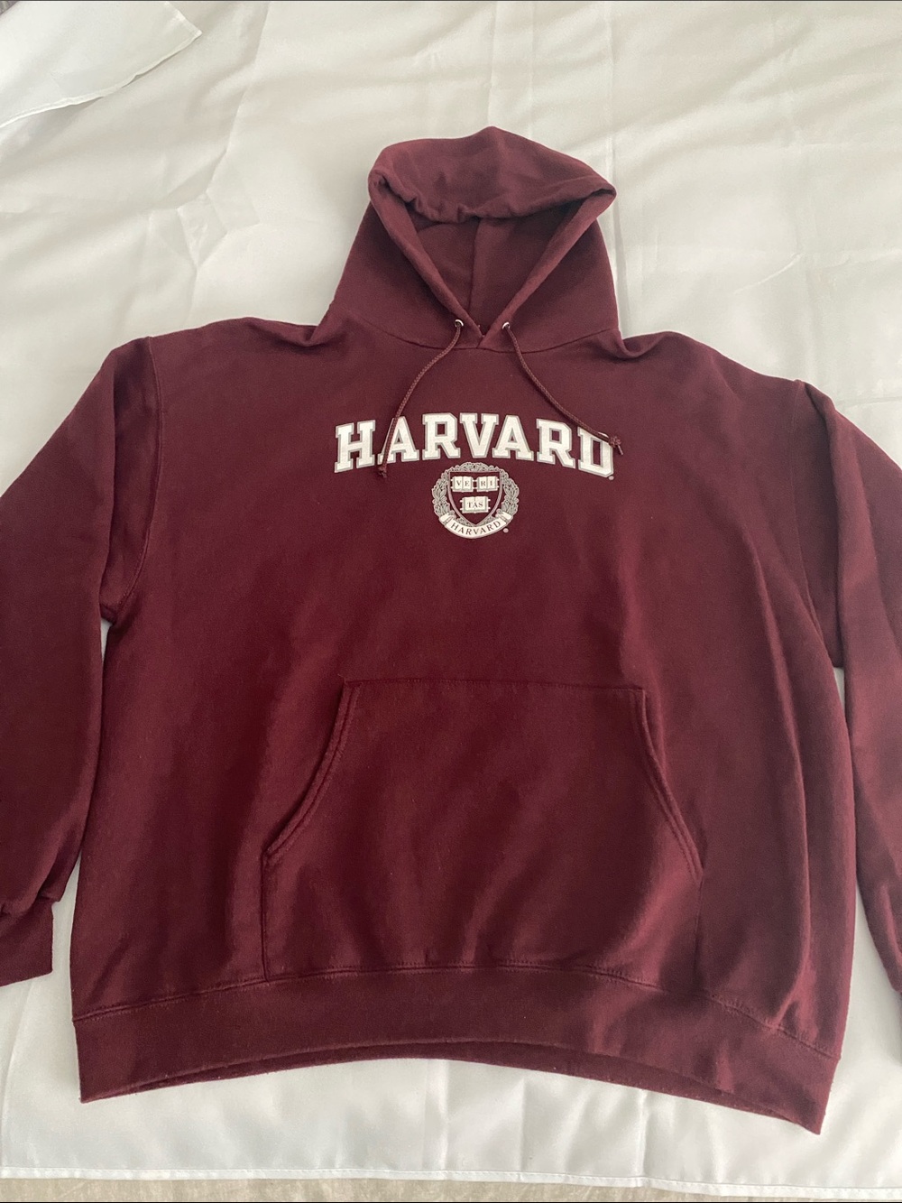 Champion Maroon Harvard Sweatshirt Hoodie Size XL